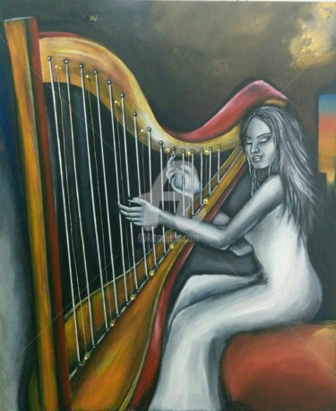 Malerei mit dem Titel "The harmony of abse…" von Despoina Ntarda, Original-Kunstwerk, Acryl