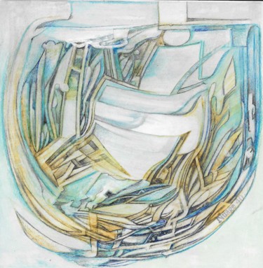 Dessin intitulée "Le retour de bâton…" par Nuage 40, Œuvre d'art originale, Stylo à bille