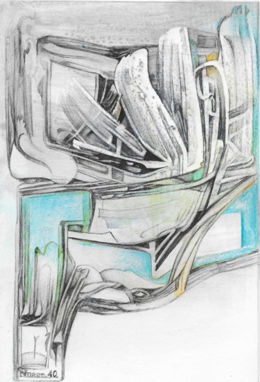 Dessin intitulée "Au régime sans solu…" par Nuage 40, Œuvre d'art originale, Stylo à bille