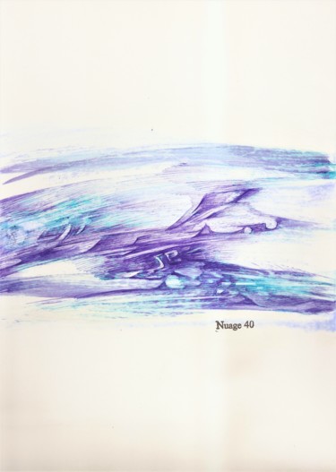 Zeichnungen mit dem Titel "SCAN0205" von Nuage 40, Original-Kunstwerk, Kugelschreiber