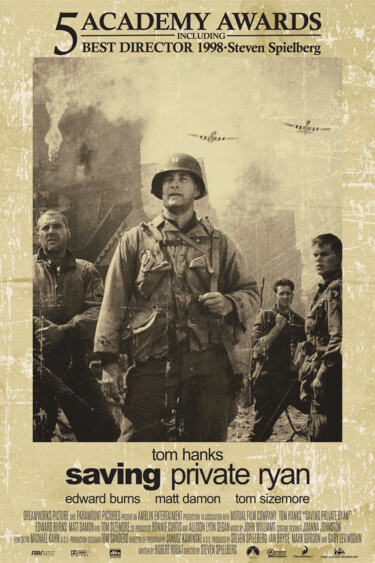 数字艺术 标题为“Saving private ryan” 由Nuansa Art, 原创艺术品, 2D数字工作