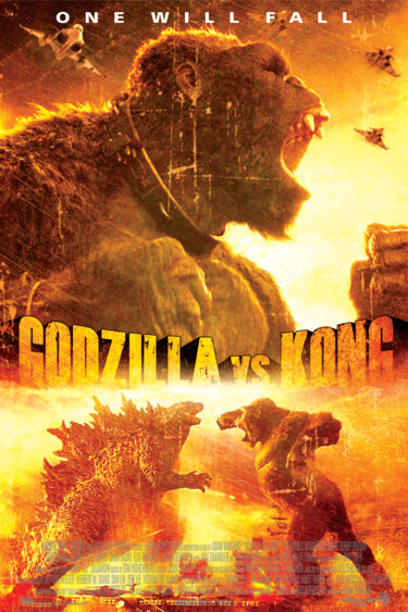 Artes digitais intitulada "Godzilla vs Kong (2…" por Nuansa Art, Obras de arte originais, Trabalho Digital 2D