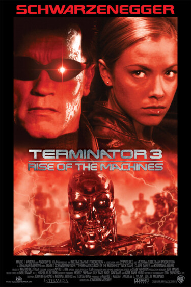 Artes digitais intitulada "Terminator 3-Rise o…" por Nuansa Art, Obras de arte originais, Trabalho Digital 2D