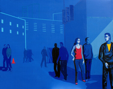 Картина под названием "City of glass II" - Nubia Ozzi, Подлинное произведение искусства, Акрил