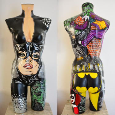 Скульптура под названием "Body_Gotham" - Antonella Castrovillari, Подлинное произведение искусства, Акрил