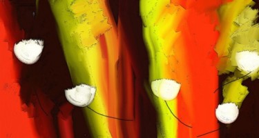 Peinture intitulée "tulipeexpo.jpg" par Librecouleur, Œuvre d'art originale, Huile