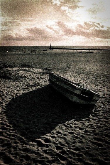 Fotografia intitulada "Aguda Beach" por Walkingsea, Obras de arte originais