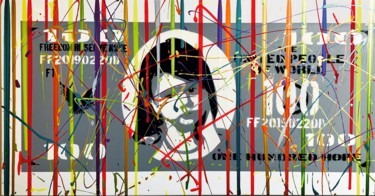 Peinture intitulée "Freedom money" par Nunurs, Œuvre d'art originale, Bombe aérosol