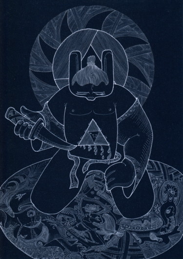 Drawing titled "Seppuku - Сэппуку" by Onza, Original Artwork, Ink