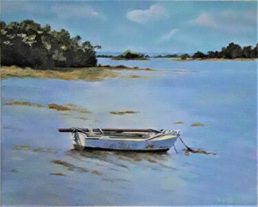 Pintura titulada "Barque" por Nunzia Alfano Bounakhla, Obra de arte original, Acrílico
