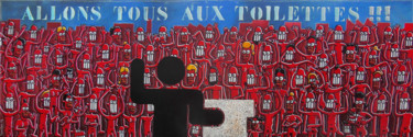 Peinture intitulée "Allons tous aux toi…" par Nuocman, Œuvre d'art originale, Acrylique