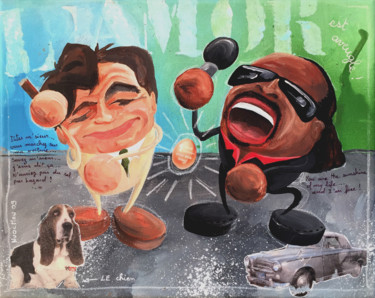 Peinture intitulée "L'amor est aveugle !" par Nuocman, Œuvre d'art originale, Acrylique