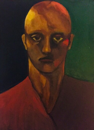 Painting titled "Yuz" by Nur Debre, Original Artwork, Oil