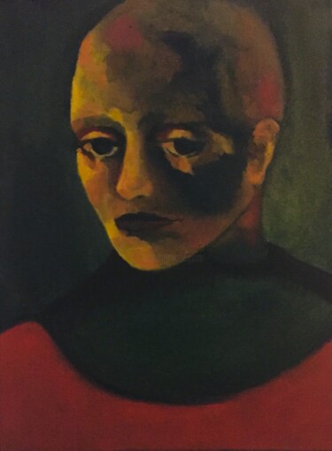 Painting titled "Kara" by Nur Debre, Original Artwork, Oil