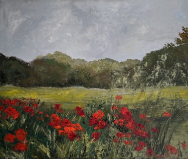 Pintura intitulada "Primavera 2" por Nuria Candau, Obras de arte originais, Óleo