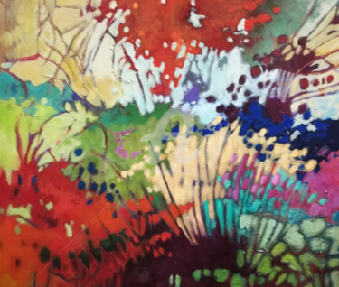 Pintura titulada "jardi-9.jpg" por Nuria Gussinyer, Obra de arte original, Oleo