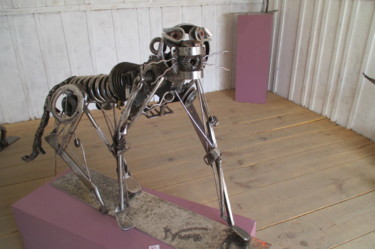 Sculpture intitulée "jaguar-1-60x1m-3500…" par Nuro, Œuvre d'art originale