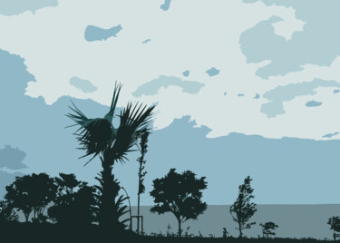 「Sahil/ Beach」というタイトルのデジタルアーツ Nurşah Sakaによって, オリジナルのアートワーク, デジタル絵画