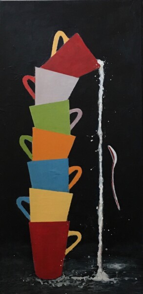 Tierfall2 Painting titled "Tierfall2" by Maria Rogers, Original Art, Acrylic