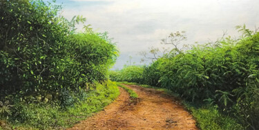 Peinture intitulée "Road to Unknown" par Nuwan Darshana, Œuvre d'art originale, Acrylique