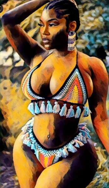 (L.A.T.B) Diane Arts numériques intitulée "(L.A.T.B) Diane" par Nwachukwu Sopuluchi, Œuvre d'art originale, Peinture numérique