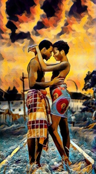 Digital Arts titled "Forever in Love" by Nwachukwu Sopuluchi, Original Artwork, Digital Painting