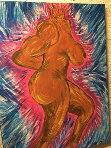 Painting titled "Phenomenal Woman" by Nwelly Sastro, Original Artwork