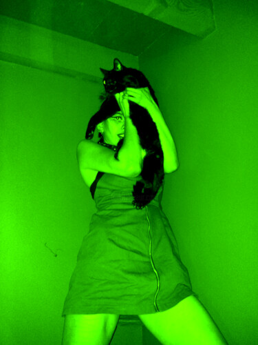 Fotografia intitolato "Dark and green crea…" da Nyarlathotep, Opera d'arte originale, Fotografia digitale