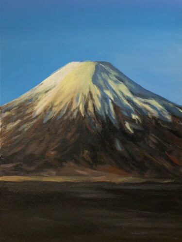 Painting titled "Fuji" by Nyko, Original Artwork, Acrylic