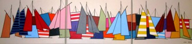 Peinture intitulée "Fête de la voile (…" par Nyls  Eliot, Œuvre d'art originale, Acrylique