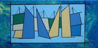 绘画 标题为“Tempête” 由Nyls  Eliot, 原创艺术品, 丙烯 安装在木质担架架上