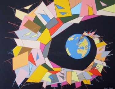 Peinture intitulée "L'envolée" par Nyls  Eliot, Œuvre d'art originale, Acrylique