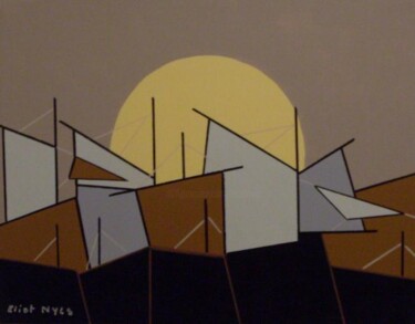 Peinture intitulée "Obscurité" par Nyls  Eliot, Œuvre d'art originale, Acrylique