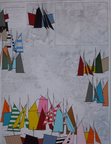 Peinture intitulée "concarneau-100x81-2…" par Nyls  Eliot, Œuvre d'art originale, Acrylique