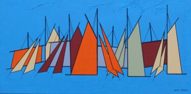 Картина под названием "Royal sails" - Nyls  Eliot, Подлинное произведение искусства, Акрил