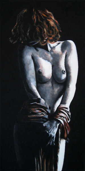 Pittura intitolato "#2 (FIGURE SERIES #…" da Nymira Gray, Opera d'arte originale, Acrilico