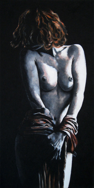 Peinture intitulée "#2 (FIGURE SERIES #…" par Nymira Gray, Œuvre d'art originale, Acrylique