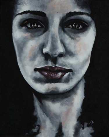 Painting titled "Jeanette (PORTRAIT…" by Nymira Gray, Original Artwork, Acrylic