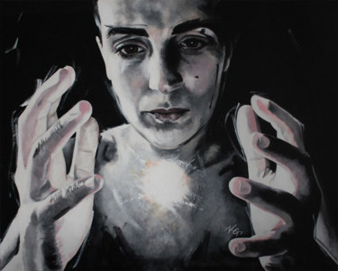 Картина под названием "#1 (POTENTIAL SERIE…" - Nymira Gray, Подлинное произведение искусства, Акрил