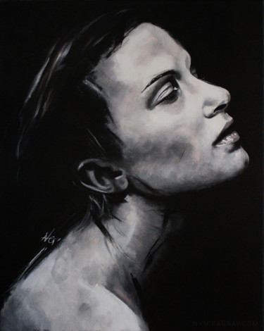 Peinture intitulée "Isolde (PORTRAIT SE…" par Nymira Gray, Œuvre d'art originale, Acrylique Monté sur Châssis en bois