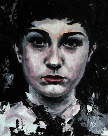 Pintura titulada "Frances (PORTRAIT S…" por Nymira Gray, Obra de arte original, Acrílico