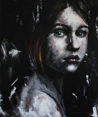 Peinture intitulée "Sonja (PORTRAIT SER…" par Nymira Gray, Œuvre d'art originale, Acrylique