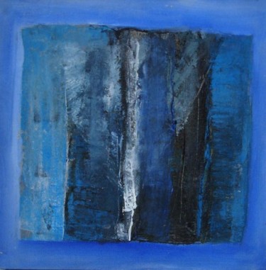 Peinture intitulée "BLUE" par Nyoman Suarsa, Œuvre d'art originale, Huile