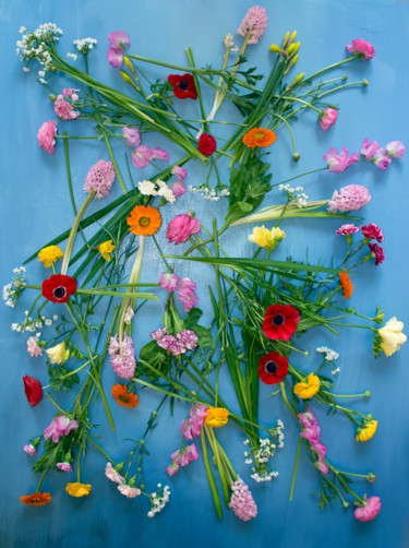 Photographie intitulée ""Carpet flowers ( B…" par Natalia Zavialova, Œuvre d'art originale, Photographie numérique