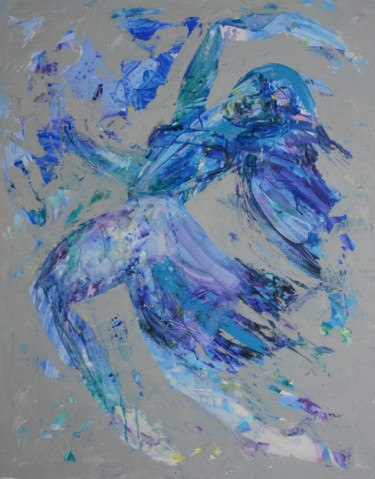 Painting titled "Danseuse" by Oxana Grachev, Original Artwork, Acrylic
