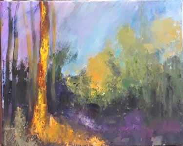 Painting titled "la clairiere" by Odile Jacenko, Original Artwork, Oil