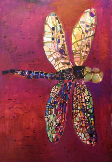 Painting titled "dragonfly.jpg" by Olga, Original Artwork, Oil