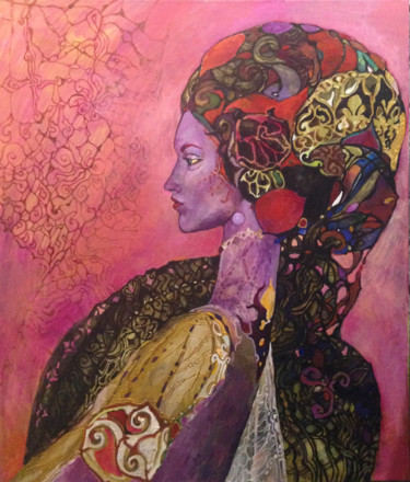 Painting titled "triskele" by Olga, Original Artwork, Oil