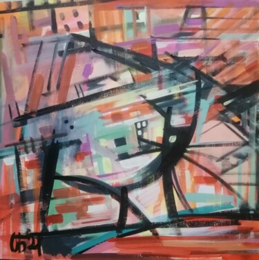Прогулка по раскаленной крыше Painting titled "Прогулка по раскале…" by Оксана Бурякова, Original Art, Acrylic
