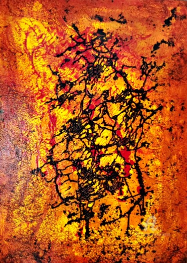 Pittura intitolato "FÊLURE" da Grafi, Opera d'arte originale, Acrilico Montato su Telaio per barella in legno
